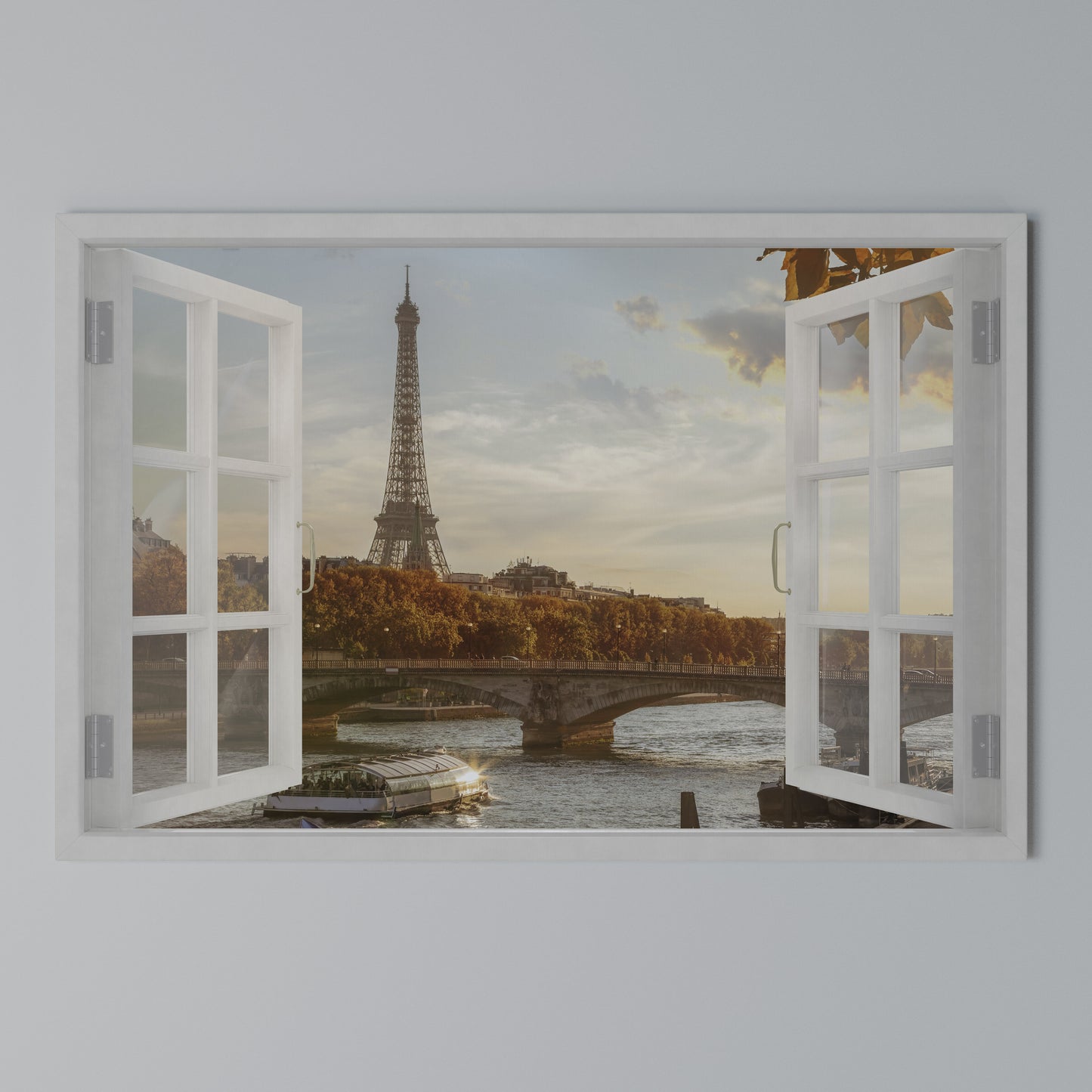 EIFFEL WINDOW WHISPERS Stampa su tela orizzontale