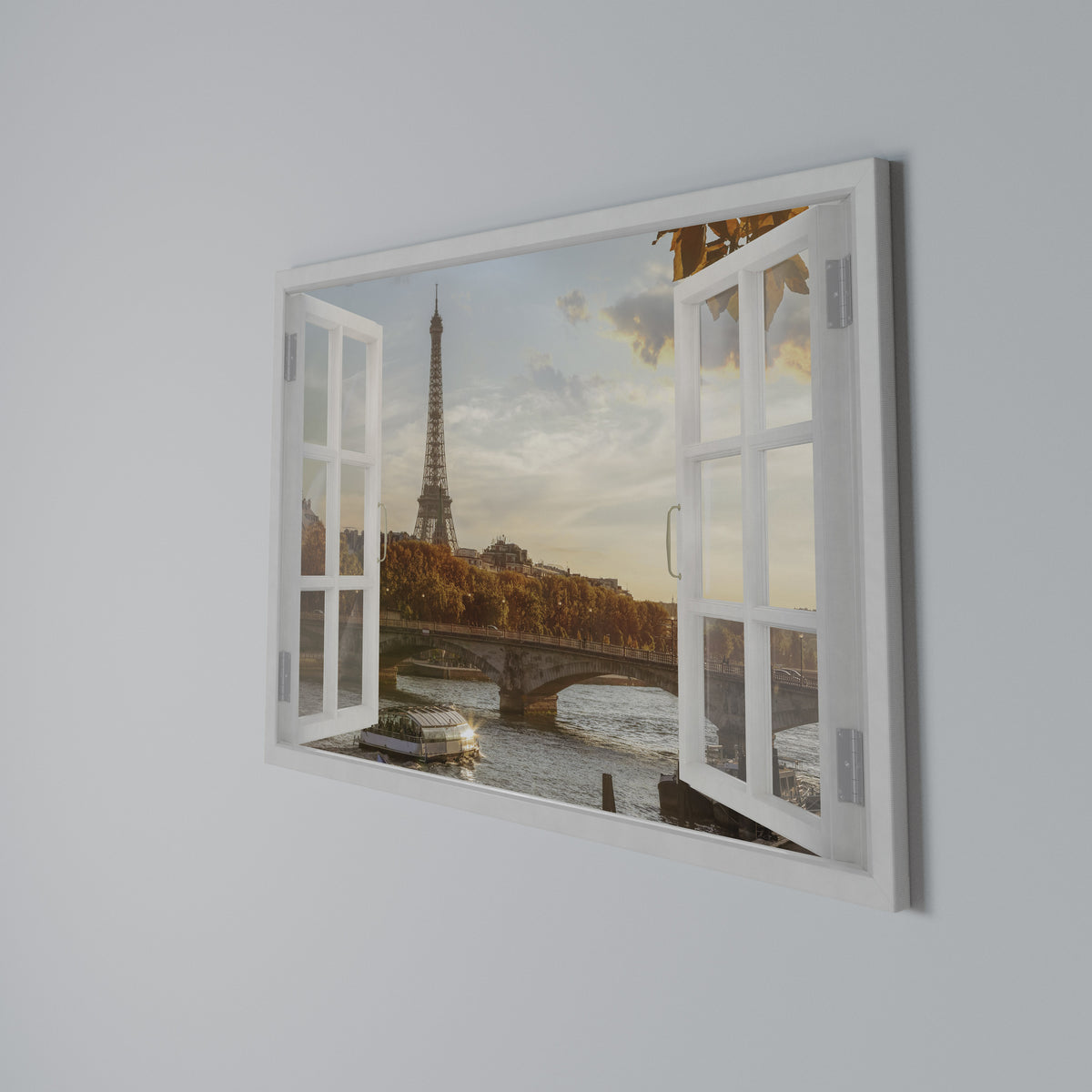 EIFFEL WINDOW WHISPERS Stampa su tela orizzontale