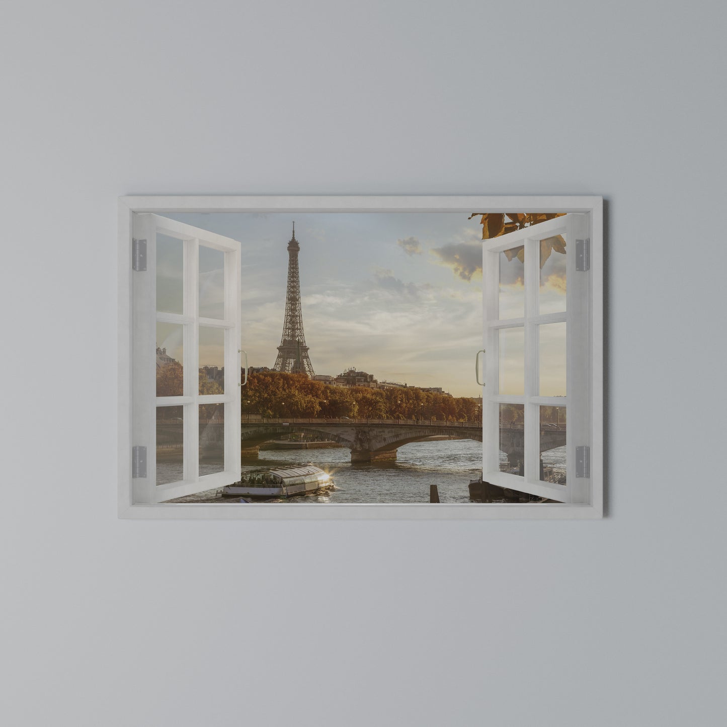 EIFFEL WINDOW WHISPERS Stampa su tela orizzontale
