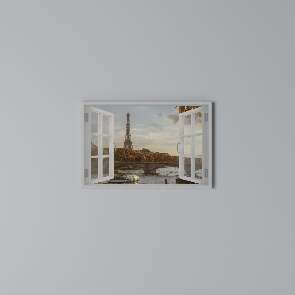 EIFFEL WINDOW WHISPERS Stampa su tela orizzontale