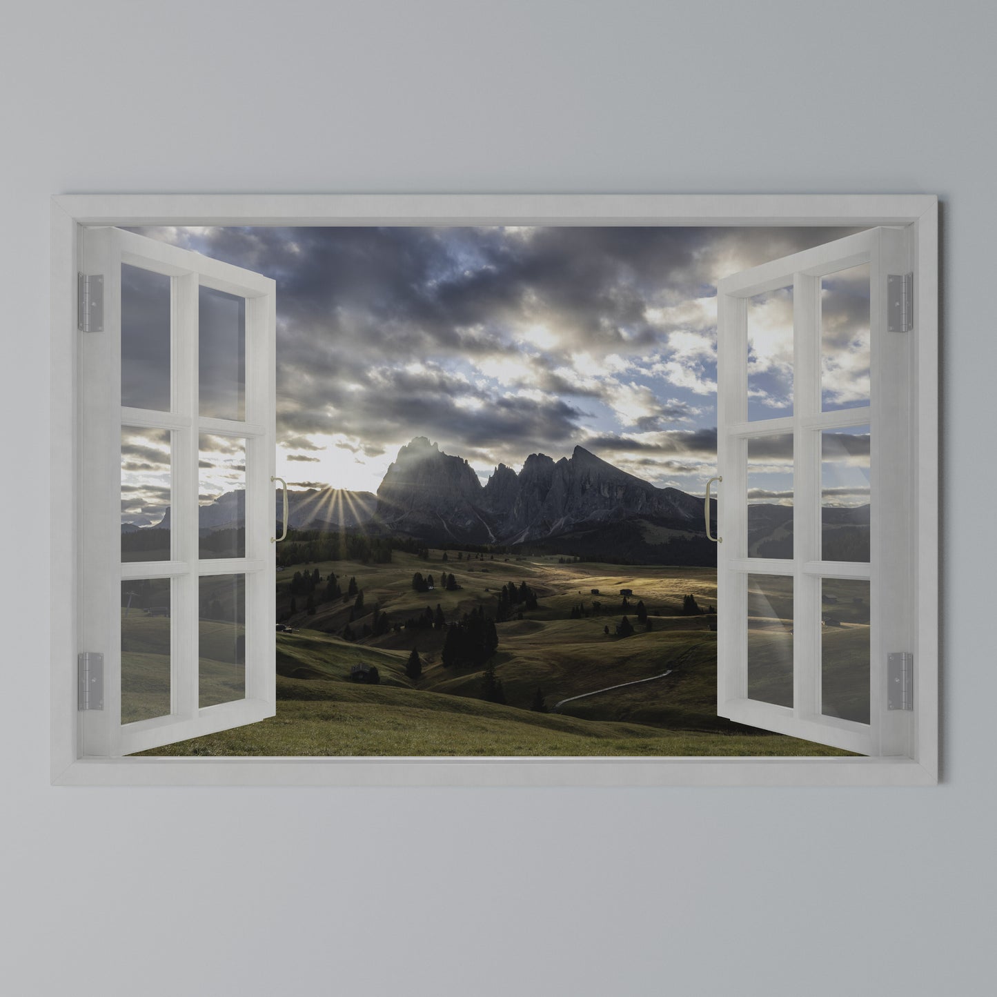 MOUNTAIN VIEWPORT Stampa su tela orizzontale