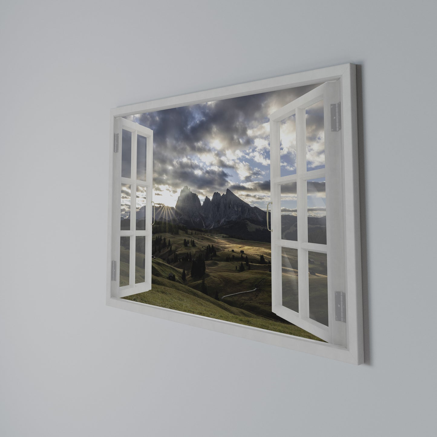 MOUNTAIN VIEWPORT Stampa su tela orizzontale
