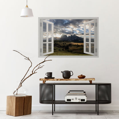 Poster orizzontale staccabile e attaccabile MOUNTAIN VIEWPORT