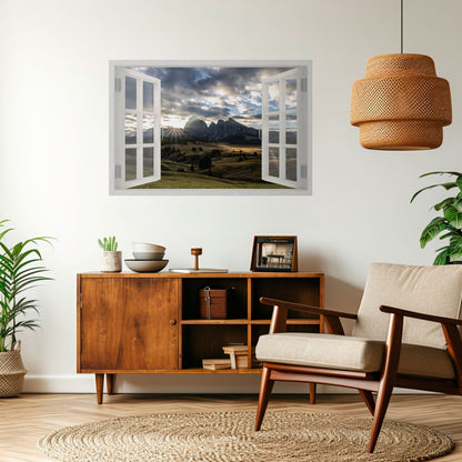 Poster orizzontale staccabile e attaccabile MOUNTAIN VIEWPORT