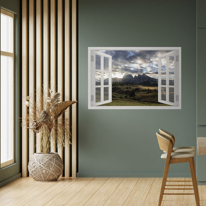 Poster orizzontale staccabile e attaccabile MOUNTAIN VIEWPORT