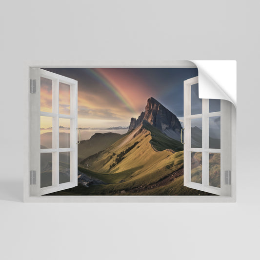 Poster orizzontale staccabile e attaccabile RAINBOW ESCAPE