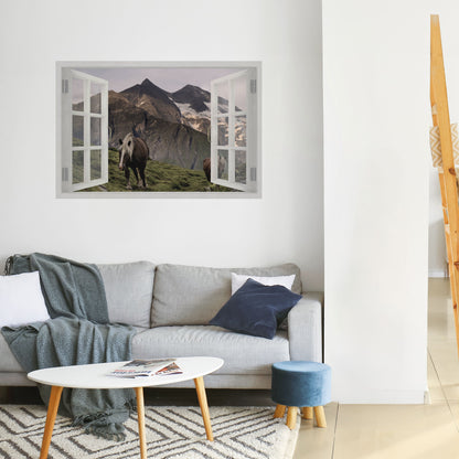 ISPIRAZIONE CORNICE NATURALE Poster orizzontale staccabile e attaccabile
