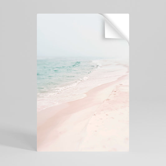 Poster verticale staccabile e attaccabile MISTY SHORELINE BLISS