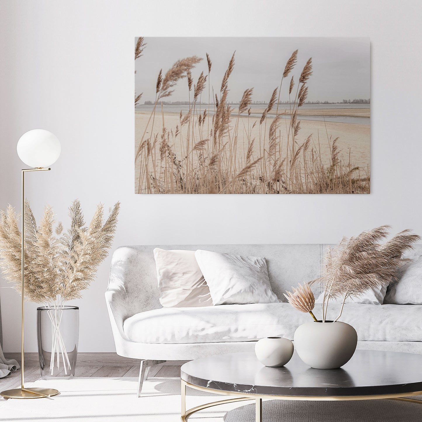 BREEZY STRAW HARMONY Stampa su tela orizzontale