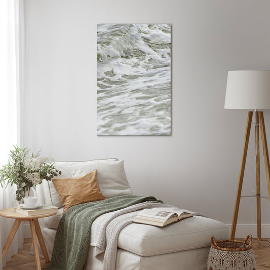 FOAMING ELEGANCE Vertical Canvas Print
