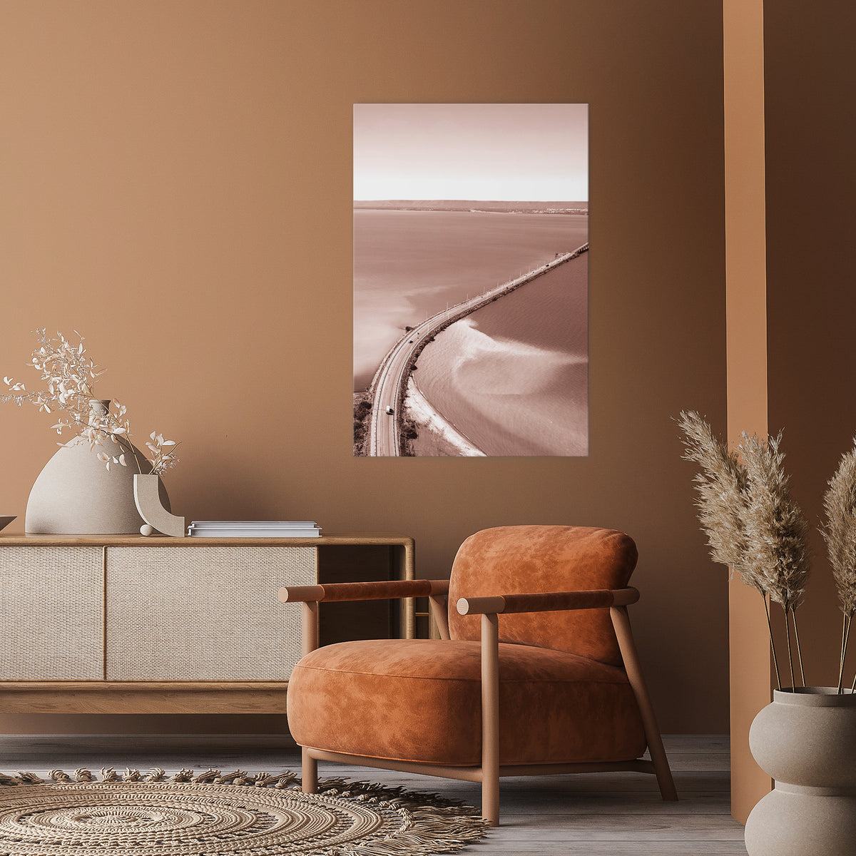 HORIZON BOUND JOURNEY Vertical Canvas Print