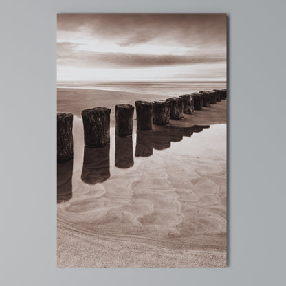 SERENE SHORELINE SEQUENCE Stampa su Tela Verticale