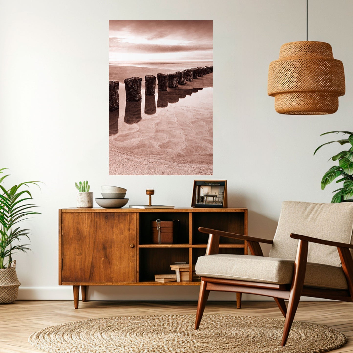 Poster verticale staccabile e attaccabile SEQUENZA DI SERENE SHORELINE