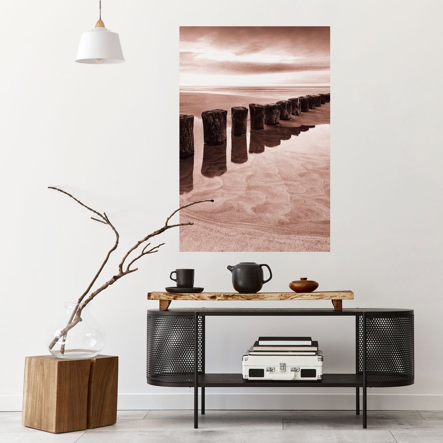 Poster verticale staccabile e attaccabile SEQUENZA DI SERENE SHORELINE