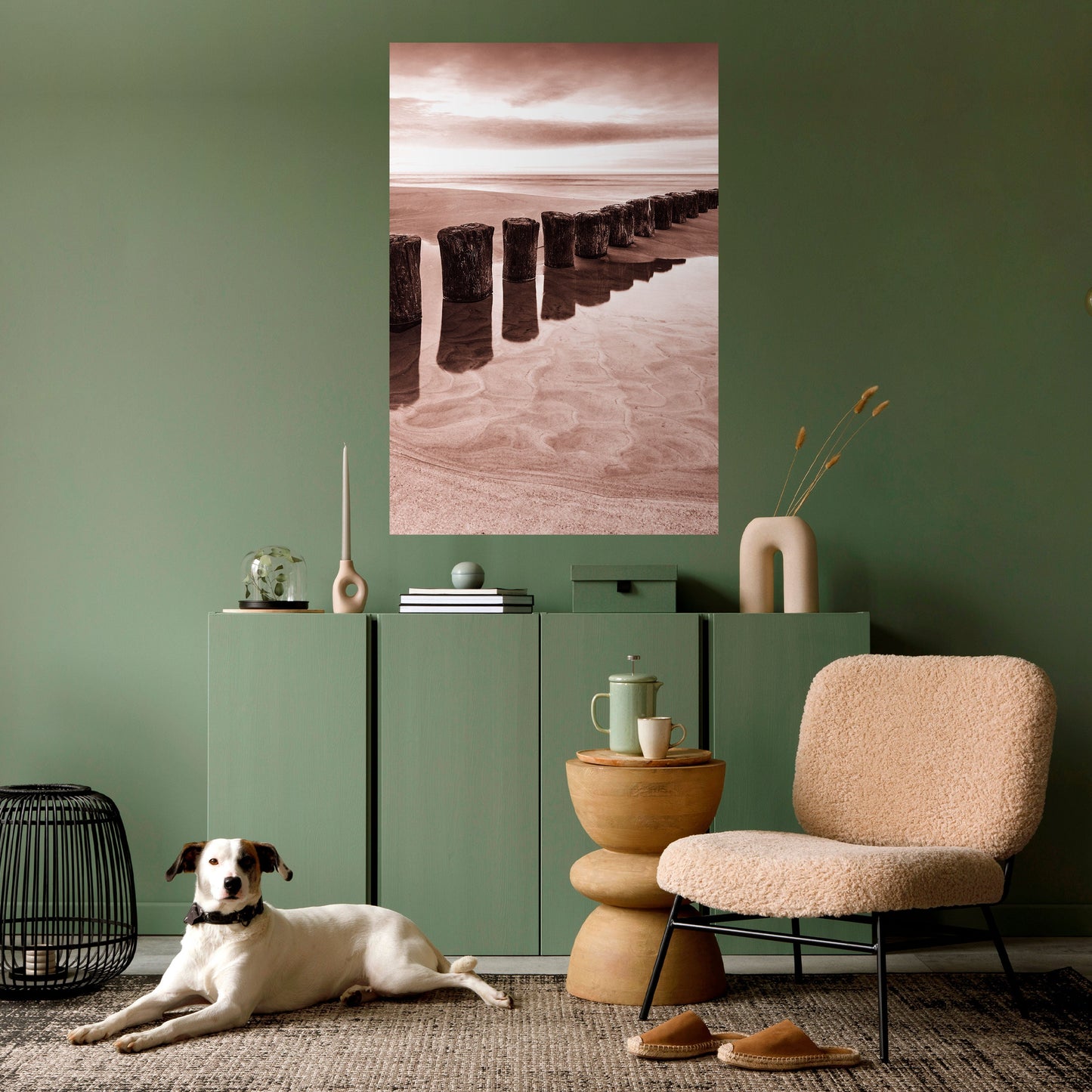 Poster verticale staccabile e attaccabile SEQUENZA DI SERENE SHORELINE