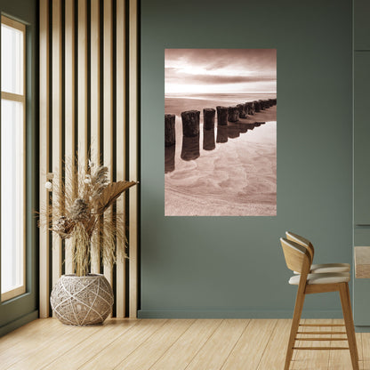 Poster verticale staccabile e attaccabile SEQUENZA DI SERENE SHORELINE