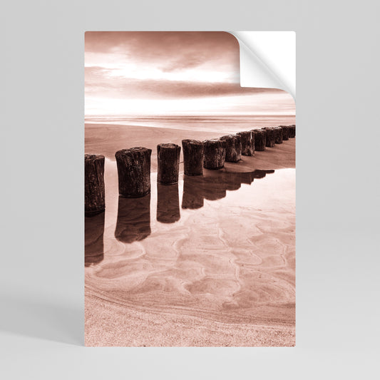 Poster verticale staccabile e attaccabile SEQUENZA DI SERENE SHORELINE