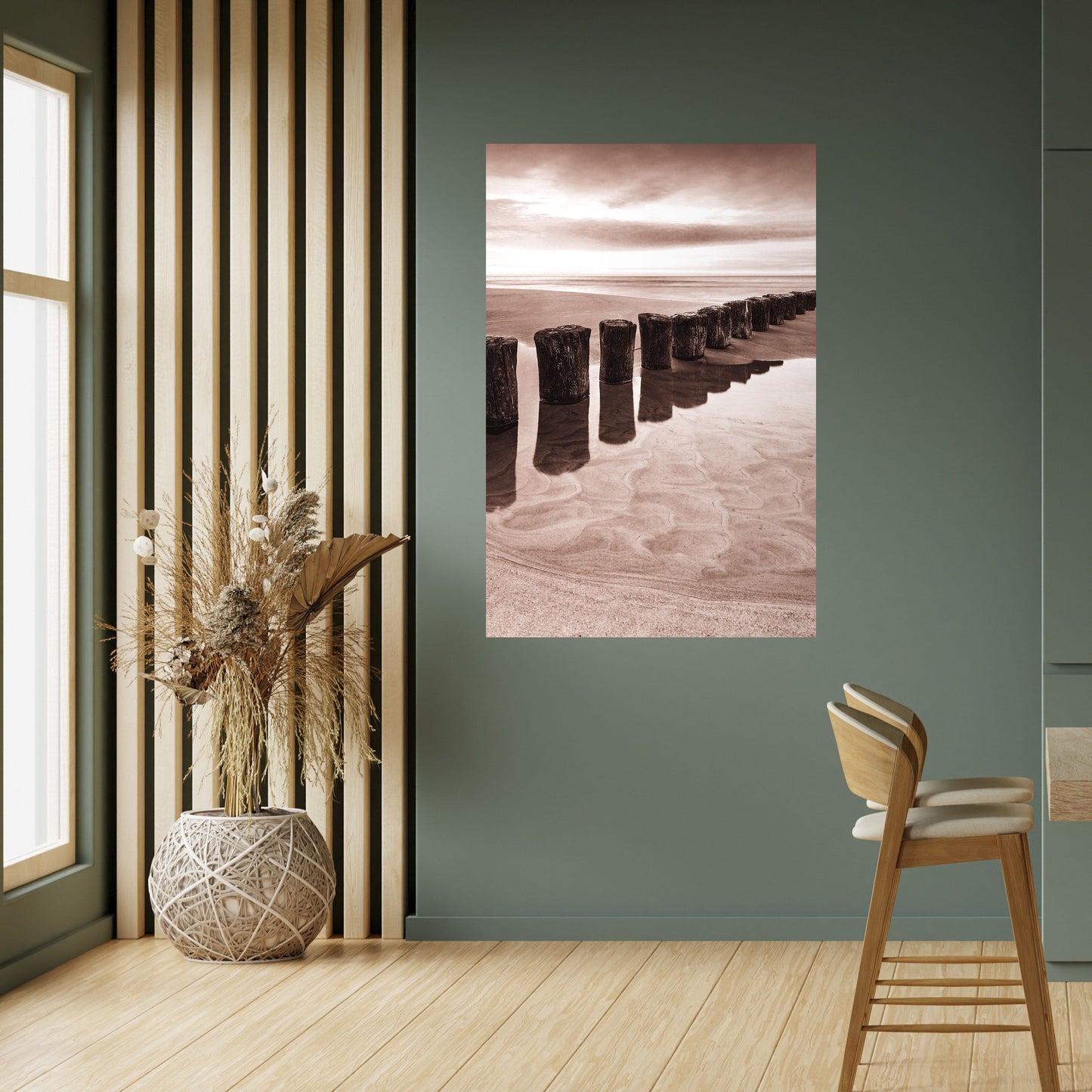 Poster verticale staccabile e attaccabile SEQUENZA DI SERENE SHORELINE