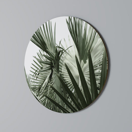 PALM PARADISE DANCE Round Wall Art