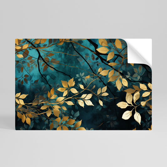 Poster orizzontale staccabile e attaccabile LUSH TURQUOISE