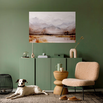 MISTY HORIZONS SVELATO Poster orizzontale staccabile e attaccabile
