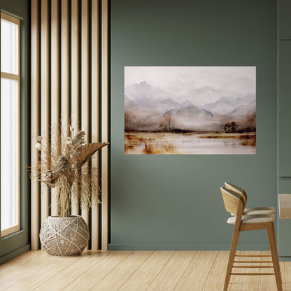 MISTY HORIZONS SVELATO Poster orizzontale staccabile e attaccabile
