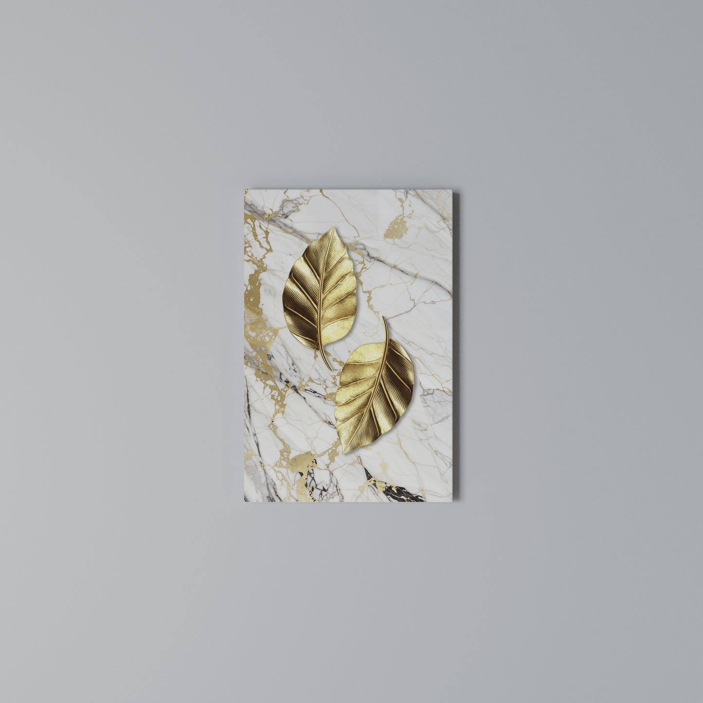 MARBLE MEETS NATURE Stampa su Tela Verticale
