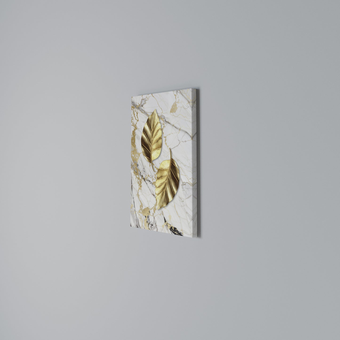 MARBLE MEETS NATURE Stampa su Tela Verticale