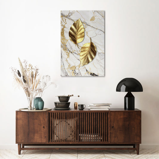 MARBLE MEETS NATURE Stampa su tela verticale