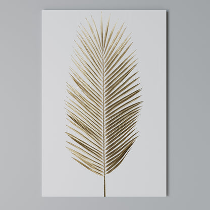 GOLDEN PALM ELEGANCE Stampa su Tela Verticale