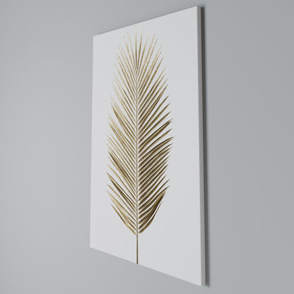 GOLDEN PALM ELEGANCE Stampa su Tela Verticale