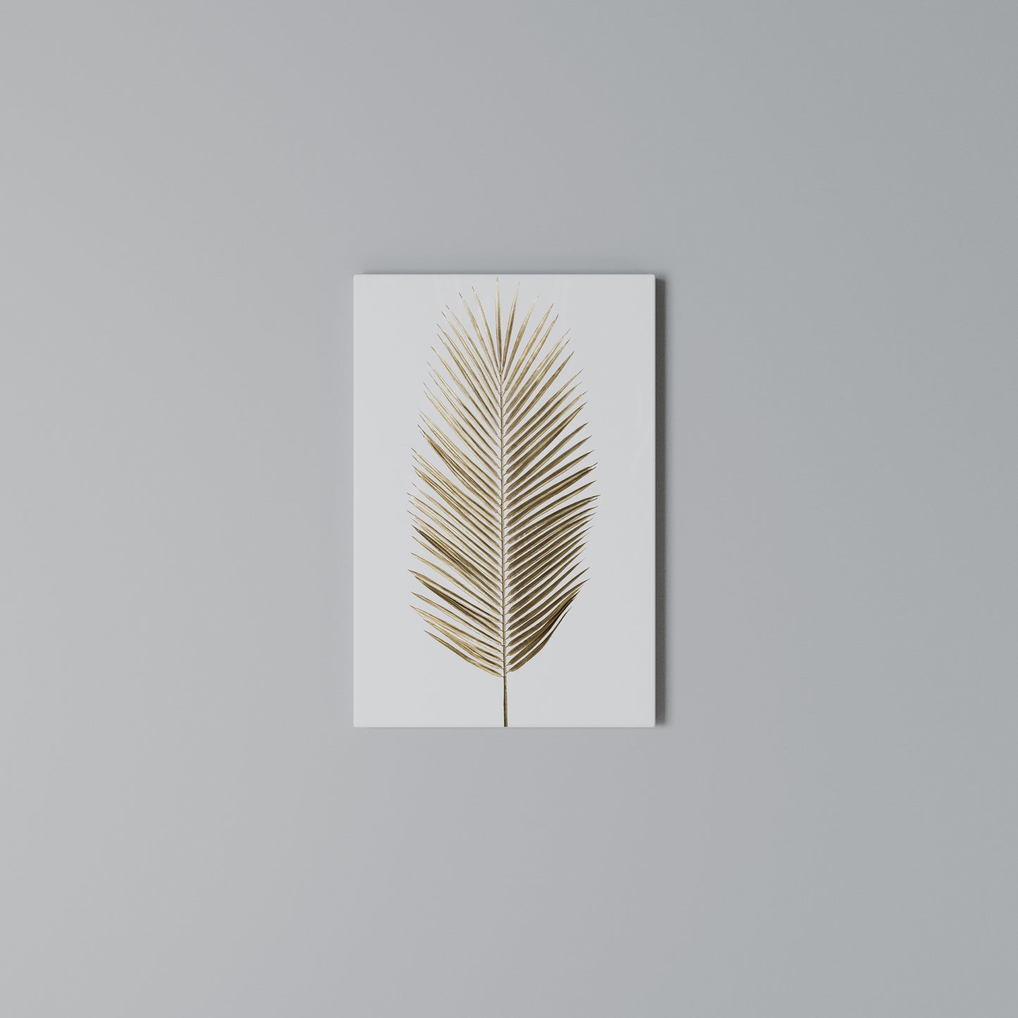 GOLDEN PALM ELEGANCE Stampa su Tela Verticale
