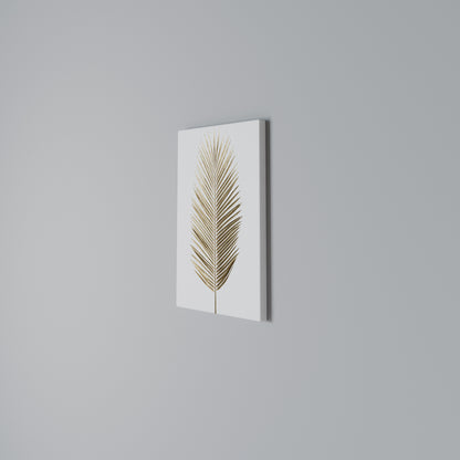 GOLDEN PALM ELEGANCE Stampa su Tela Verticale