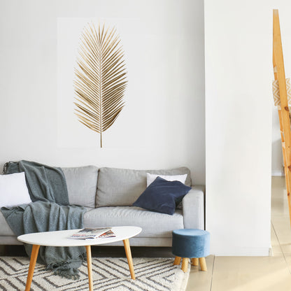 GOLDEN PALM ELEGANCE Poster verticale staccabile e attaccabile