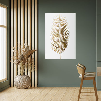 GOLDEN PALM ELEGANCE Poster verticale staccabile e attaccabile