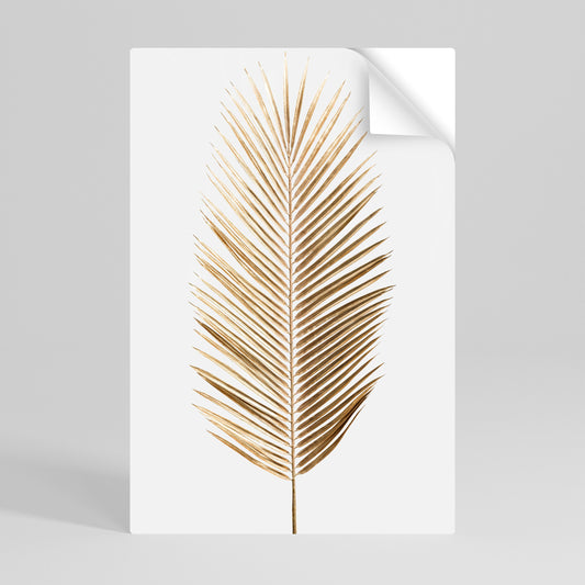 GOLDEN PALM ELEGANCE Poster verticale staccabile e attaccabile