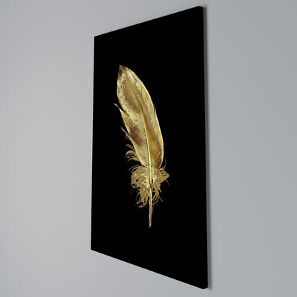 SHIMMERING FEATHER GRACE Stampa su Tela Verticale
