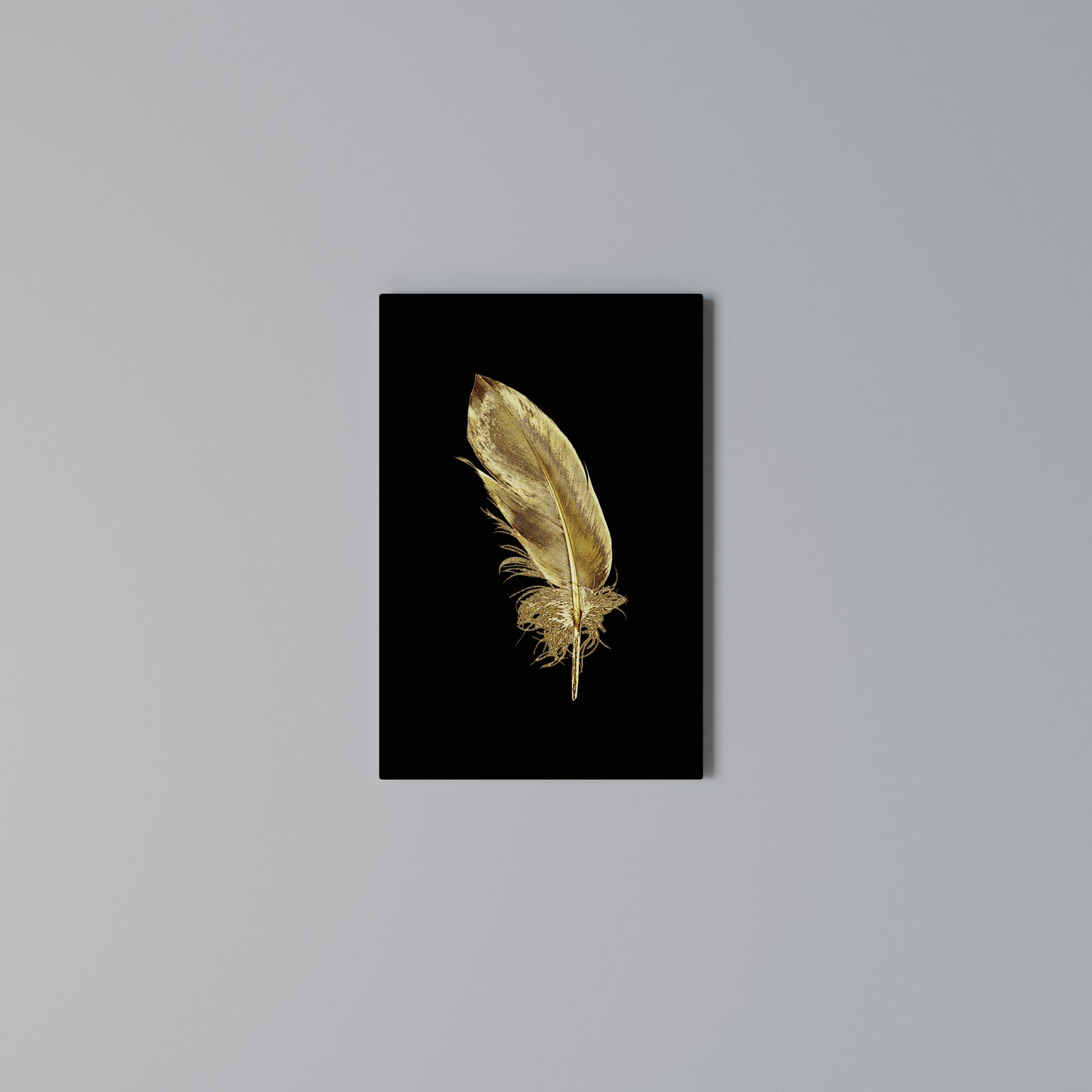 SHIMMERING FEATHER GRACE Stampa su Tela Verticale