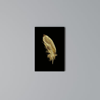 SHIMMERING FEATHER GRACE Stampa su Tela Verticale