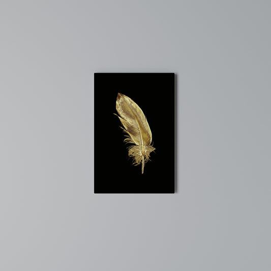 SHIMMERING FEATHER GRACE Stampa su Tela Verticale