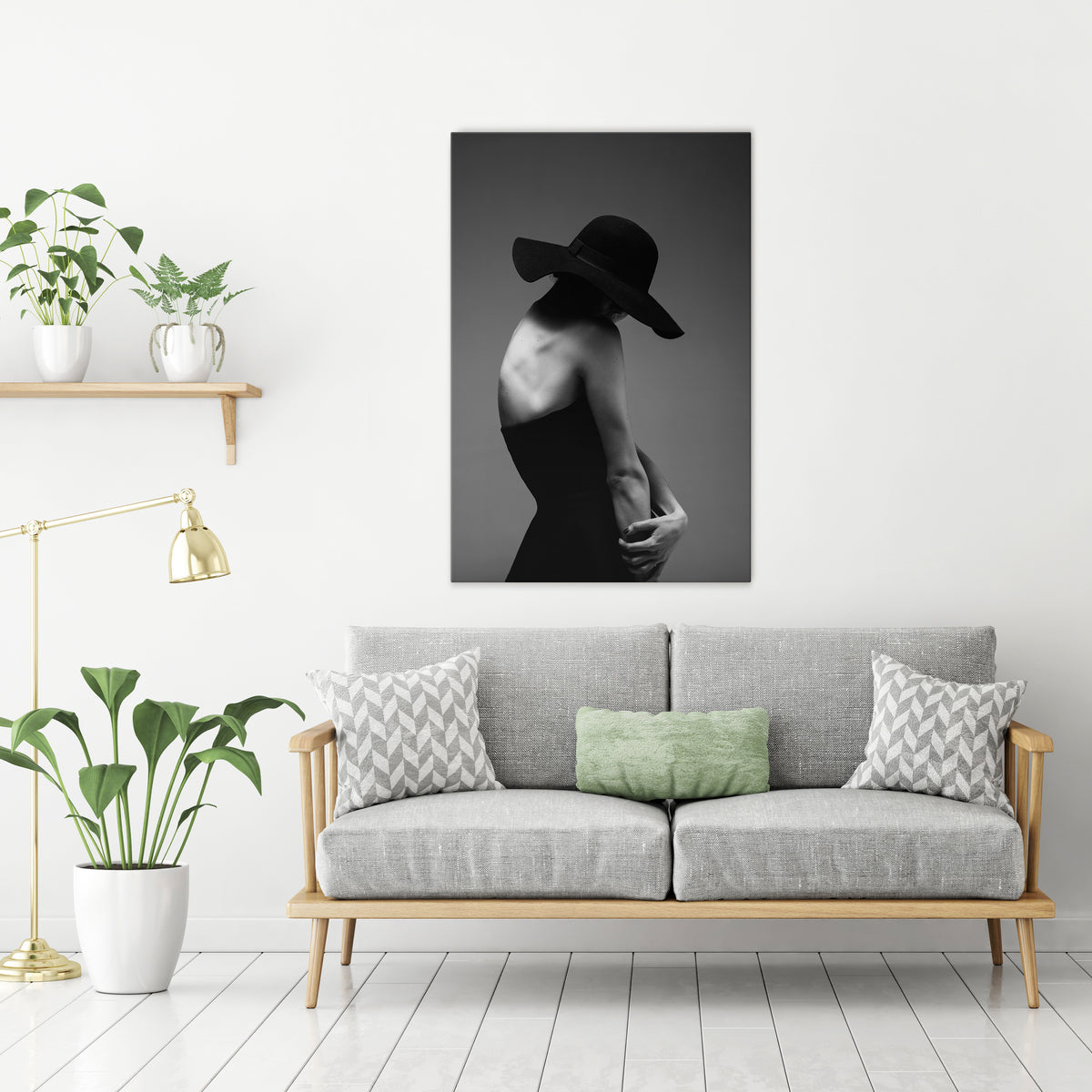SILHOUETTE OF MYSTERY Vertical Canvas Print