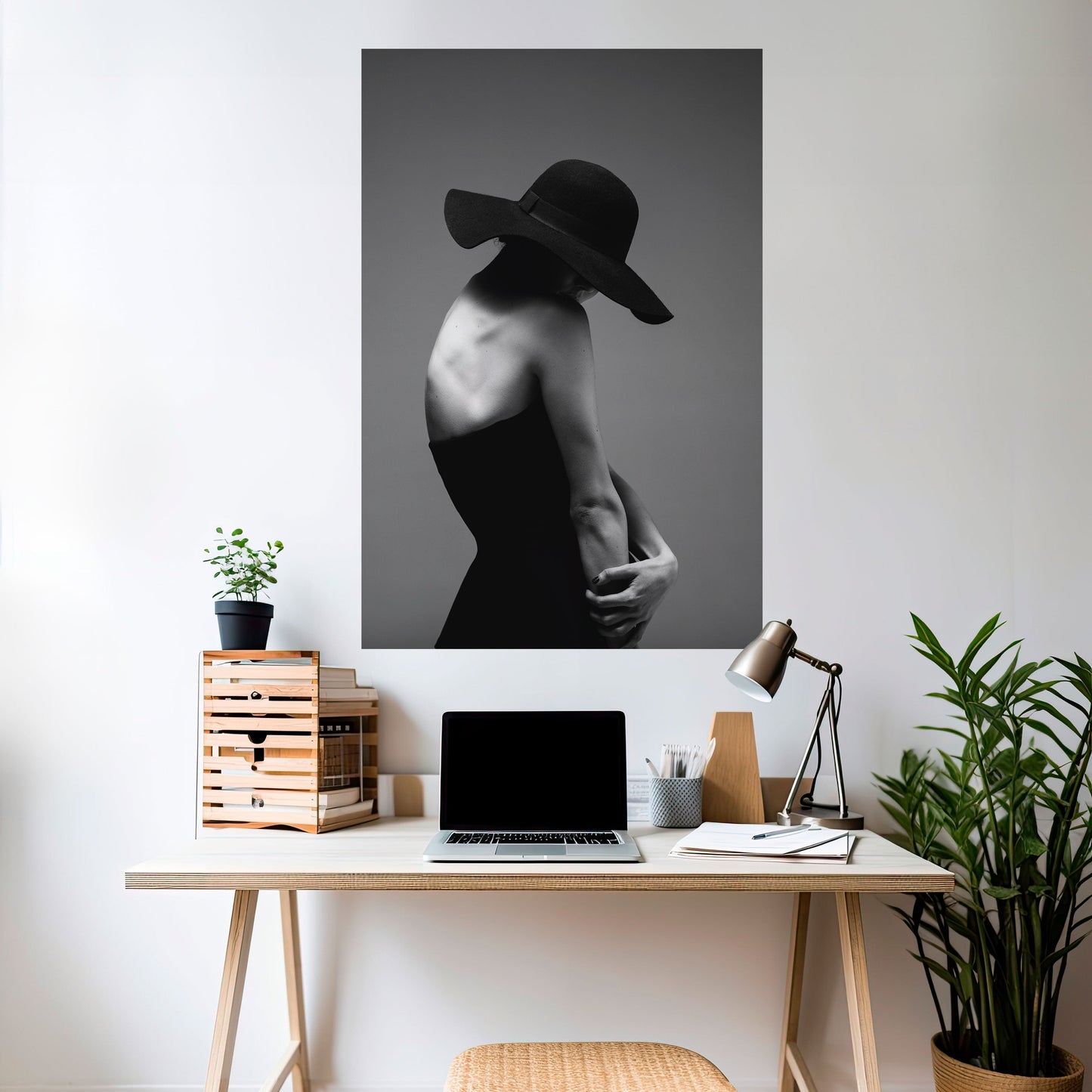SILHOUETTE OF MYSTERY Poster verticale staccabile e attaccabile