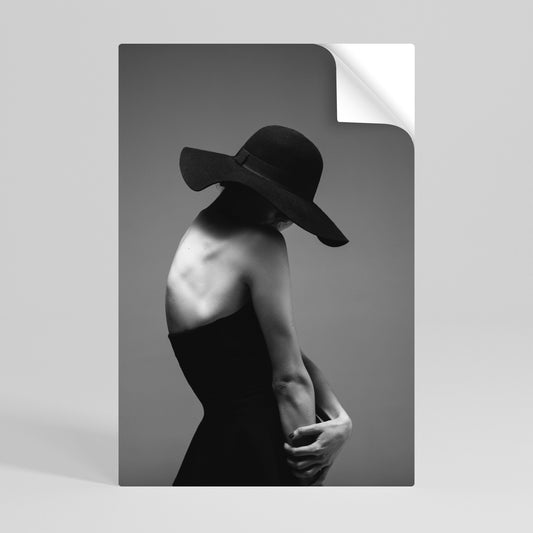 SILHOUETTE OF MYSTERY Poster verticale staccabile e attaccabile