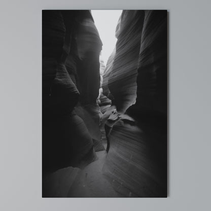 TIME'S WHISPERING CANYON Stampa su Tela Verticale