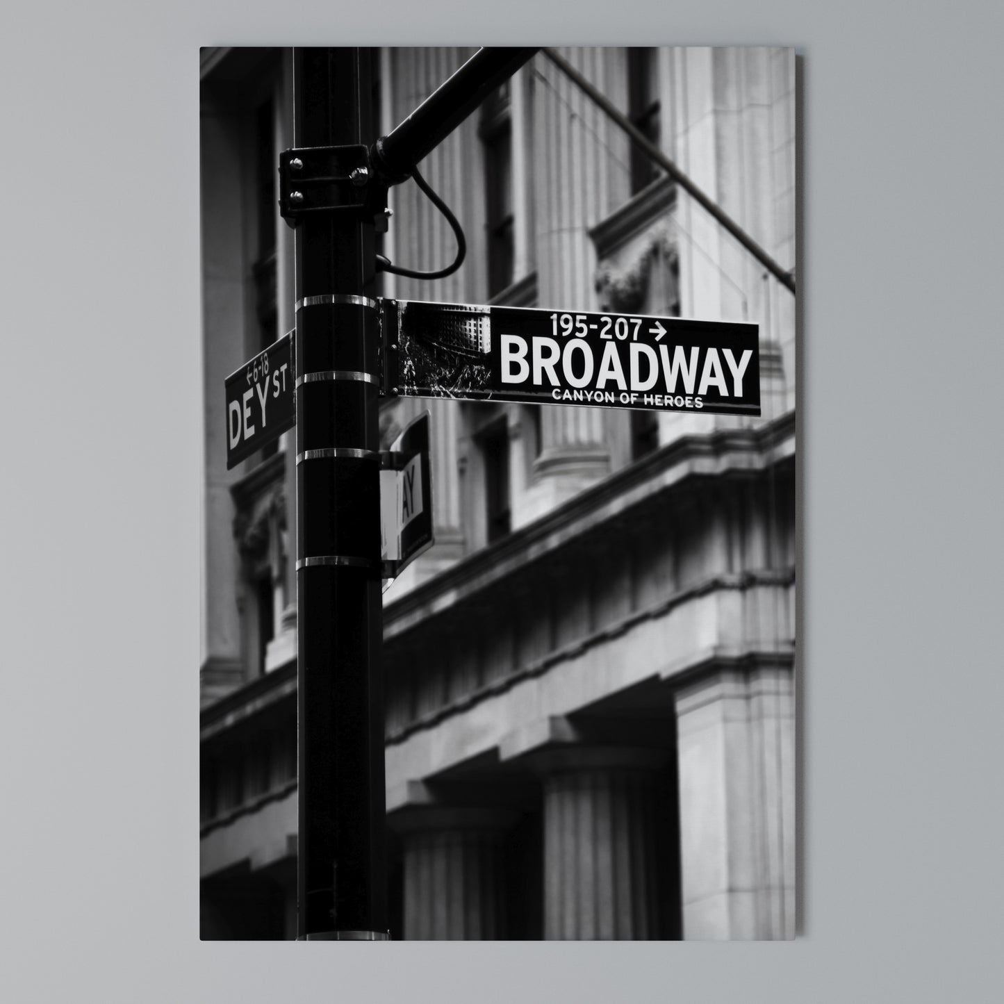 BROADWAY SIGN Stampa su Tela Verticale
