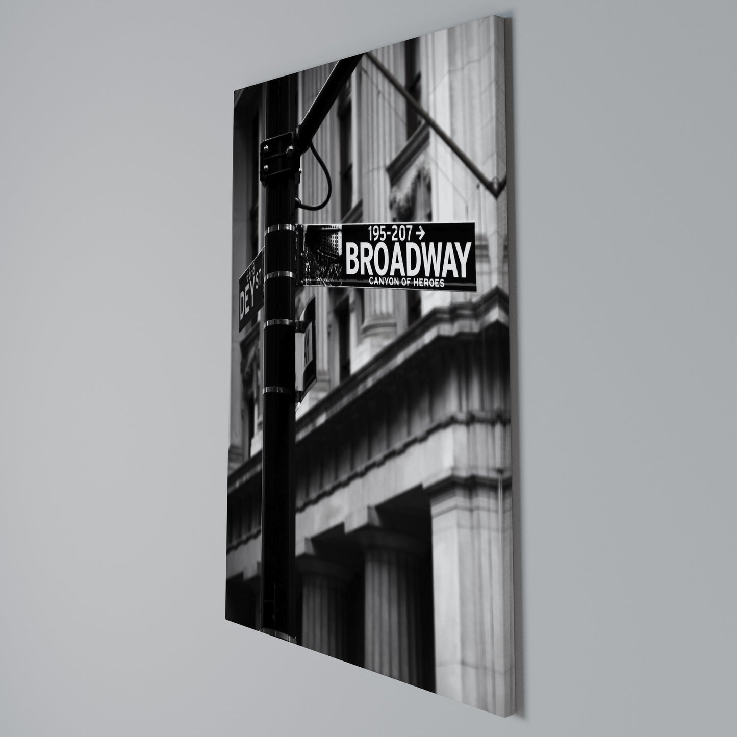 BROADWAY SIGN Stampa su Tela Verticale