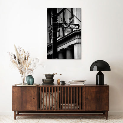 BROADWAY SIGN Vertical Canvas Print
