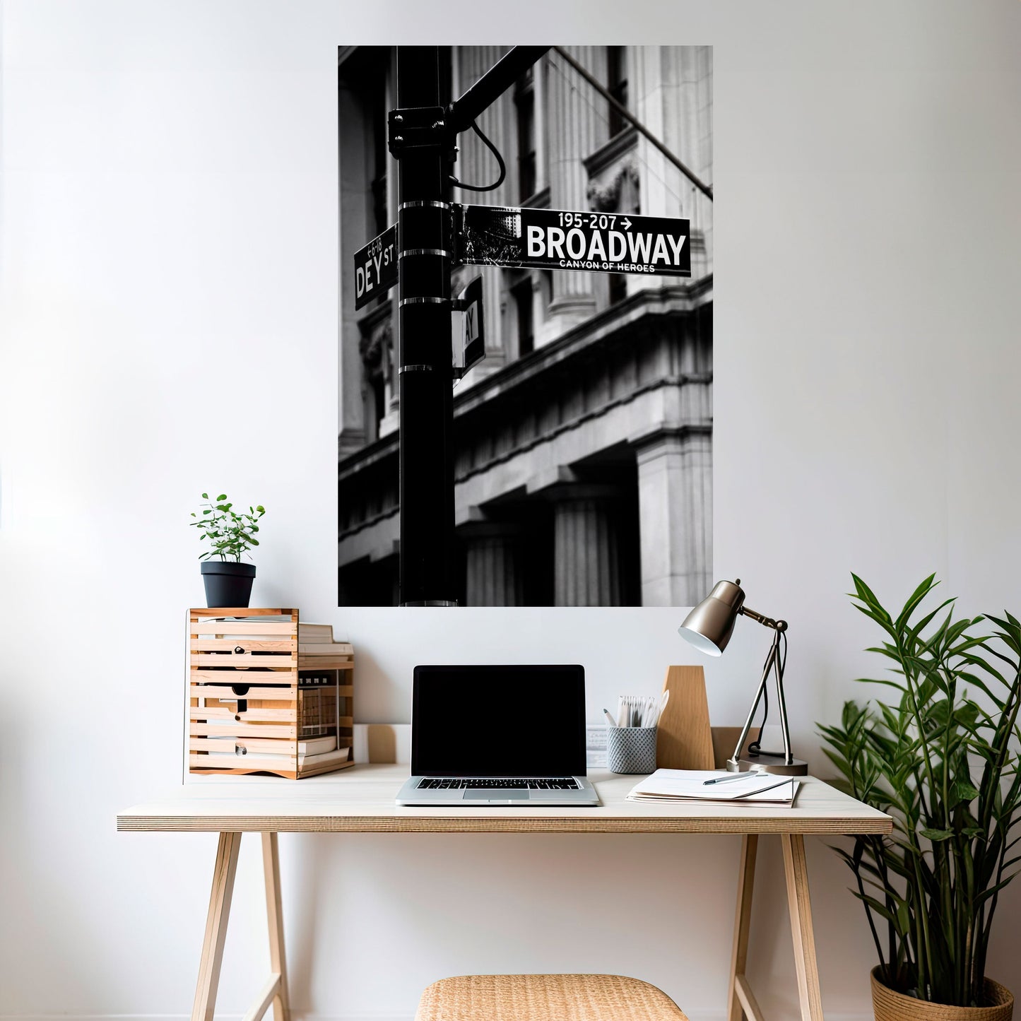 INSEGNA DI BROADWAY Poster verticale staccabile e attaccabile