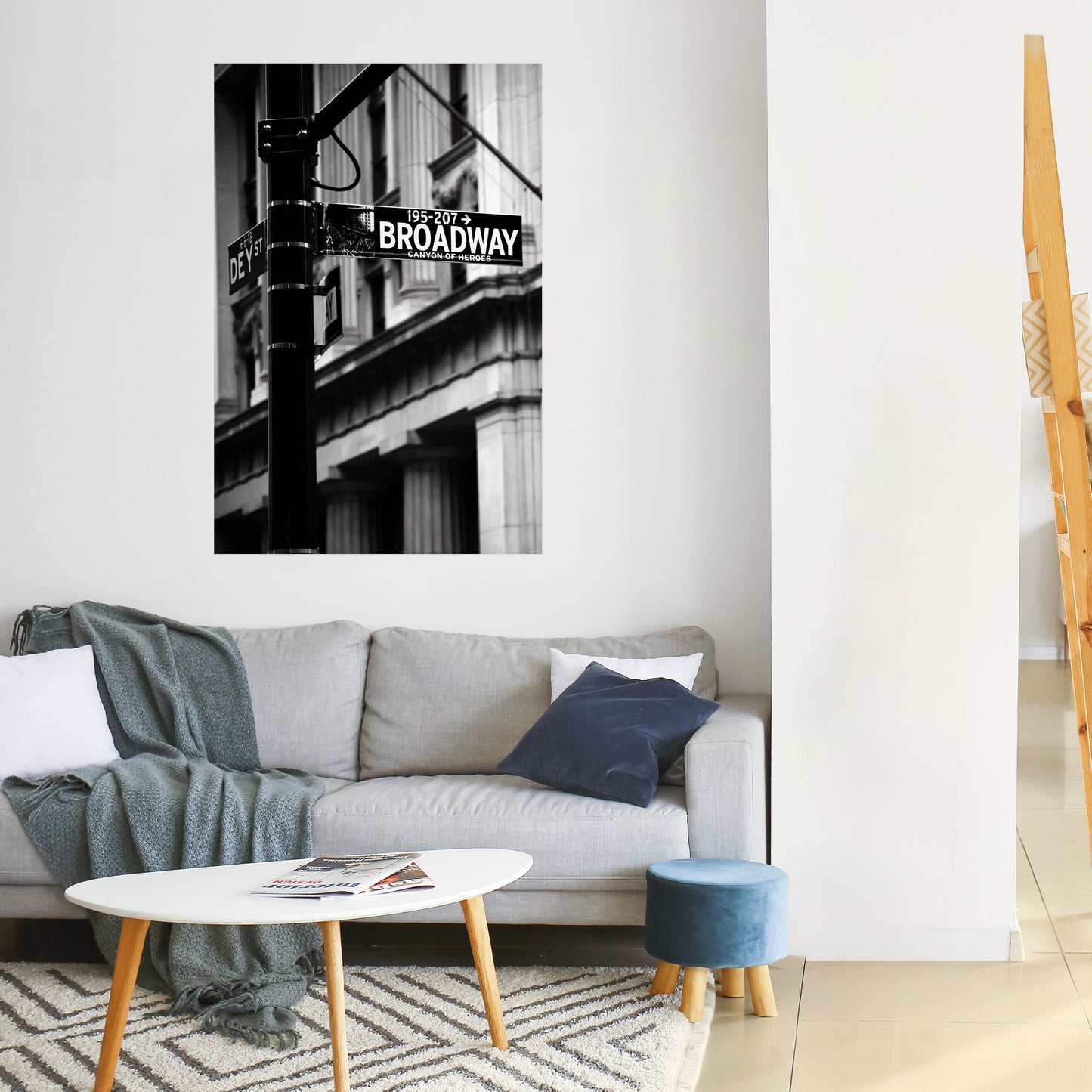 INSEGNA DI BROADWAY Poster verticale staccabile e attaccabile