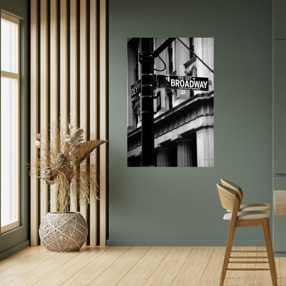 INSEGNA DI BROADWAY Poster verticale staccabile e attaccabile